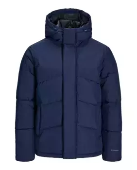 Мужское трехбортное комфортное пальто с воротником с лацканами Jack & Jones, синий