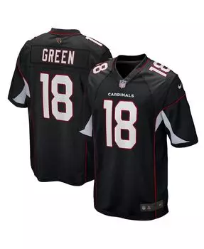Мужской A.J. Зелено-черная игровая майка Arizona Cardinals Nike