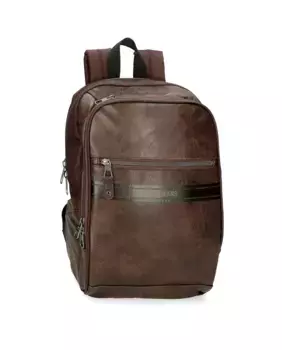 Мужской адаптивный рюкзак с двумя отделениями Horley коричневого цвета Pepe Jeans