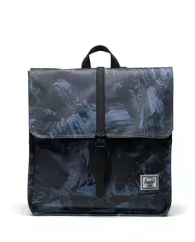 Мужской экологичный рюкзак 14 л в водонепроницаемом материале с цветной печатью Herschel, синий