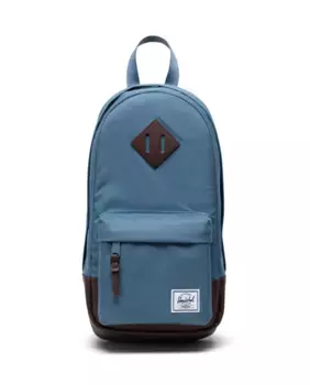 Мужской экологичный рюкзак на плечо 8 л синего цвета Herschel, синий