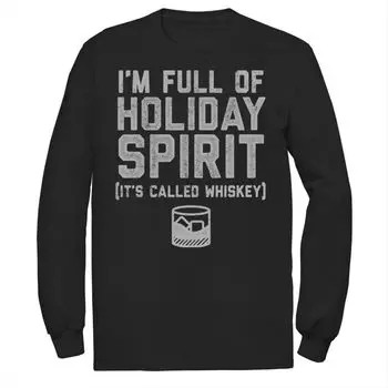 Мужской аромат I’m Full Of Holiday Spirit. Это называется футболка с виски Licensed Character