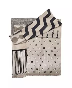 Мужской Atri — большой шелковый шарф Elizabetta, бежевый