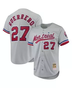 Мужской аутентичный трикотаж серого цвета Владимира Герреро Montreal Expos Cooperstown Collection Mitchell & Ness, серый