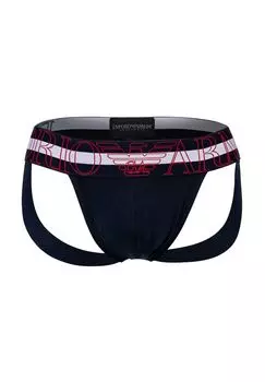 Мужской бандаж - MEGALOGO, спортивки, трусы-стринги, эластичный хлопок EMPORIO ARMANI, цвет Marine