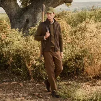 Мужской базовый флисовый жилет Verhunt, коричневый