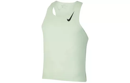 Мужской беговой дышащий майка без рукавов, цвет голубой Nike, голубой