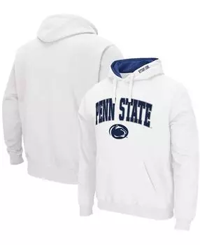Мужской белый пуловер с капюшоном Penn State Nittany Lions Arch и Logo 3.0 Colosseum