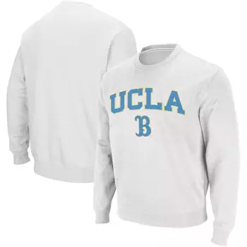 Мужской белый свитшот с круглым вырезом UCLA Bruins Arch & Logo Colosseum