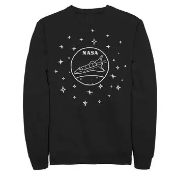 Мужской белый свитшот с логотипом NASA Shuttle Stars Doodle Licensed Character