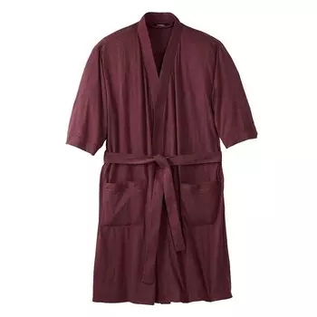 Мужской большой и высокий халат из хлопкового джерси Kingsize KingSize, цвет Heather Deep Burgundy