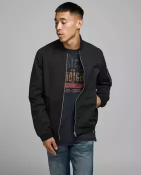 Мужской бомбер Jack & Jones, черный