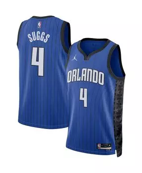 Мужской бренд jalen suggs blue orlando magic 2022/23 statement edition swingman jersey Jordan, синий