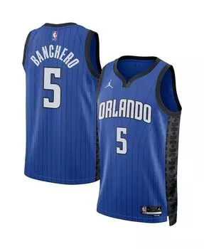 Мужской бренд Paolo Banchero Blue Orlando Magic 2022/23 Statement Edition Swingman Jersey Jordan, синий