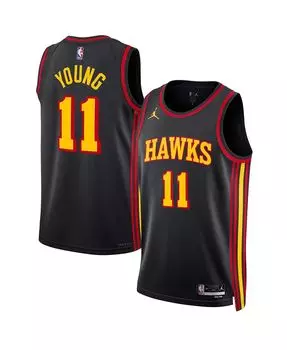Мужской бренд trae young black atlanta hawks 2022/23 statement edition swingman jersey Jordan, черный