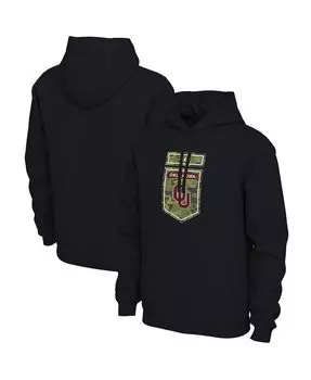 Мужской брендовый черный пуловер с капюшоном Oklahoma Earlys Veterans Camo Jordan