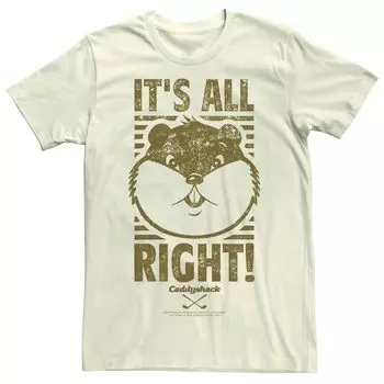 Мужской Caddyshack Gopher It's All Right! тройник Licensed Character