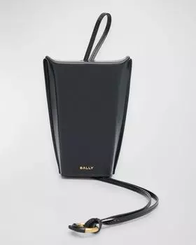 Мужской чехол для солнцезащитных очков Belle из матовой кожи Bally, цвет Blackoro