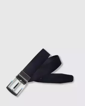 Мужской черный двусторонний кожаный ремень Emidio Tucci