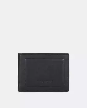 Мужской черный кожаный кошелек Caramelo