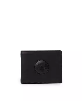 Мужской черный кожаный кошелек National Geographic, черный