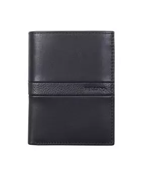 Мужской черный кожаный кошелек с внутренней сумочкой Miguel Bellido, черный