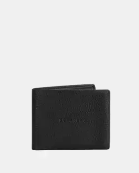 Мужской черный кожаный кошелек Scharlau