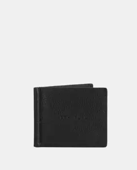 Мужской черный кожаный кошелек Scharlau, черный