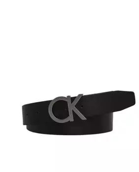 Мужской черный кожаный ремень Calvin Klein