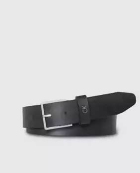 Мужской черный кожаный ремень Calvin Klein