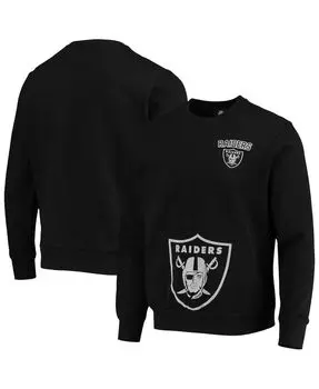 Мужской черный пуловер las vegas raiders pocket pullover sweater FOCO, черный