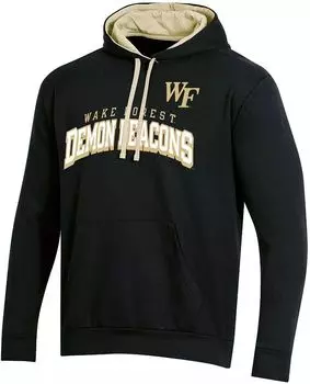 Мужской черный пуловер с капюшоном Champion Wake Forest Demon Deacons