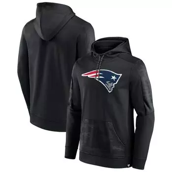 Мужской черный пуловер с капюшоном Fanatics New England Patriots On The Ball
