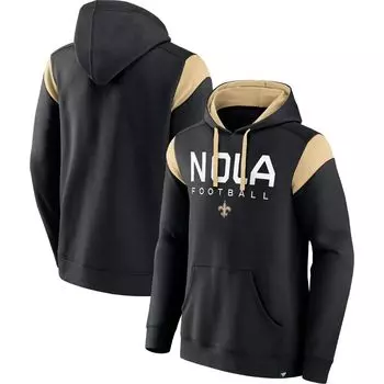 Мужской черный пуловер с капюшоном Fanatics New Orleans Saints Call The Shot