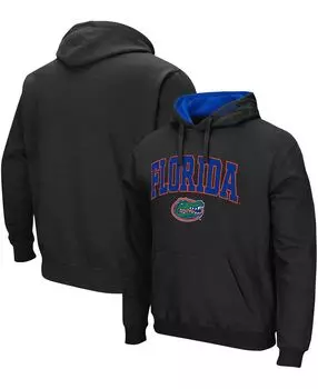 Мужской черный пуловер с капюшоном Florida Gators Arch Logo 3.0 Colosseum