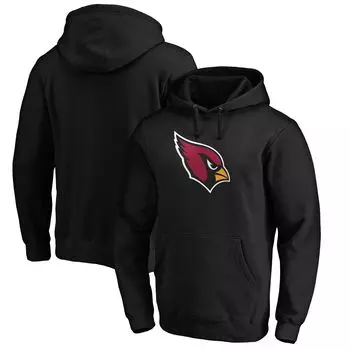Мужской черный пуловер с капюшоном и логотипом команды Arizona Cardinals Team Fanatics