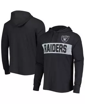 Мужской черный пуловер с капюшоном Las Vegas Raiders Field Franklin '47 Brand