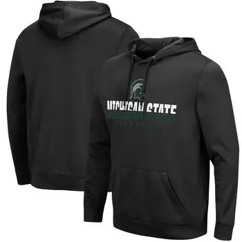 Мужской черный пуловер с капюшоном Michigan State Spartans Lantern Colosseum