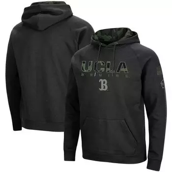 Мужской черный пуловер с капюшоном UCLA Bruins OHT Military Appreciation Camo Colosseum