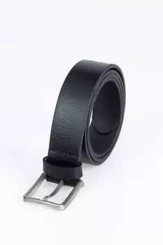 Мужской черный ремень из натуральной кожи Tudors