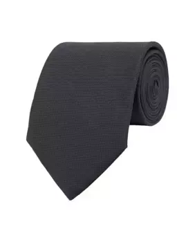 Мужской черный шелковый галстук Mirto