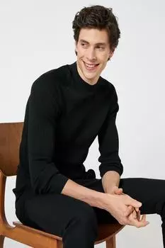Мужской черный свитер Koton, розовый