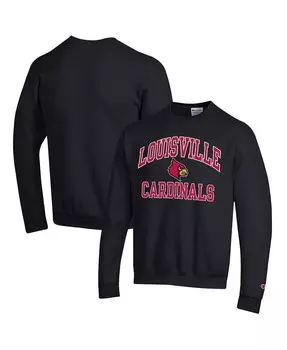 Мужской черный свитшот Louisville Cardinals High Motor Pullover Champion