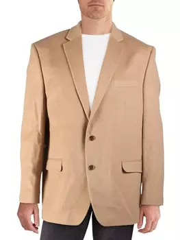 Мужской деловой пиджак из смесовой шерсти с двумя пуговицами Lauren Ralph Lauren, цвет Camel