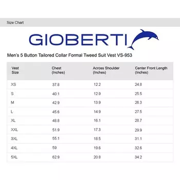 Мужской деловой твидовый жилет Gioberti на 5 пуговицах с узором «елочка», цвет Brown Gridwork