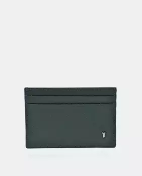 Мужской держатель для карт YANKO из черной/синей кожи, зеленый