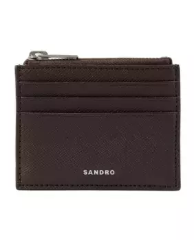 Мужской держатель карт из синтетической кожи Sandro, коричневый