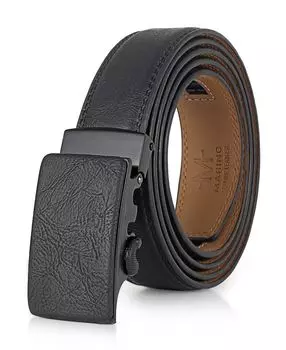 Мужской дизайнерский ремень с храповым механизмом с зернистой отделкой Mio Marino