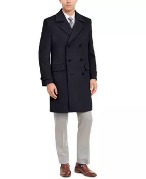 Мужской двубортный бушлат классического кроя из пиломатериала Lauren Ralph Lauren, темно-синий