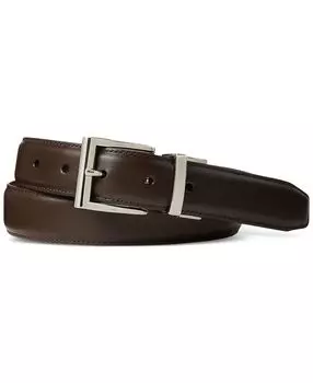 Мужской двусторонний кожаный деловой ремень Polo Ralph Lauren
